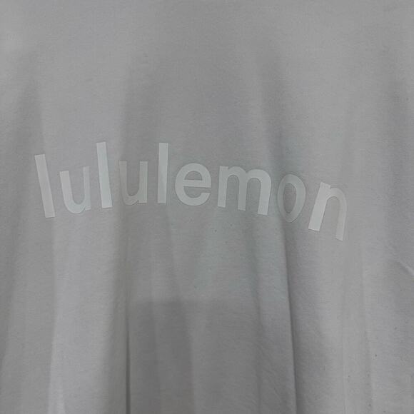 Lululemon Perfectly Oversized Graphic Crewneck Spellout White Size 4 - Picture 4 of 6